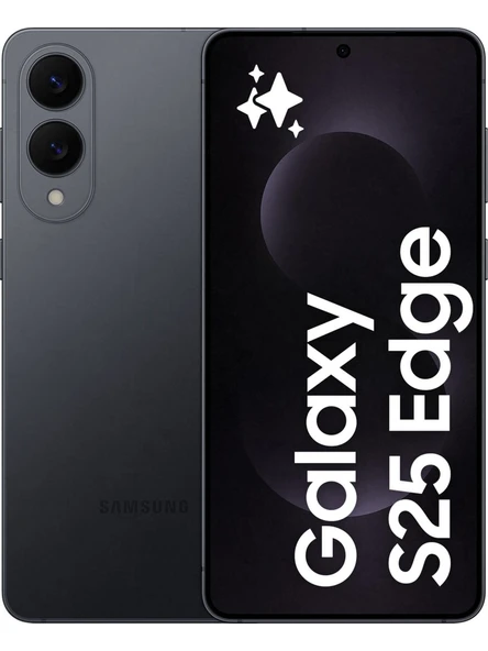Samsung Galaxy S25 Edge Gece Siyahı (Samsung Türkiye Garantili)