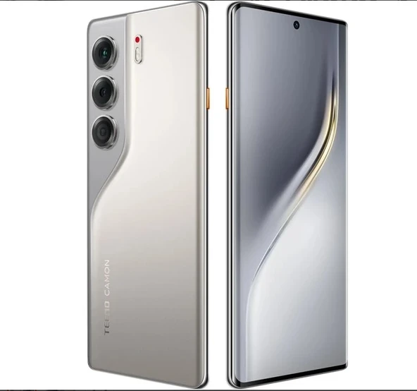 Tecno Camon 40 Pro 256 8+ Ram 5G (Tecno Türkiye Garantili) Grisi