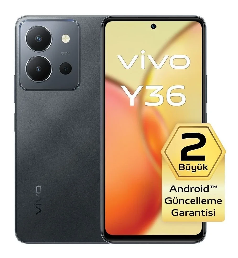 vivo Y36 Ram Meteor Siyahı Cep Telefonu (Vivo Türkiye Garantili)