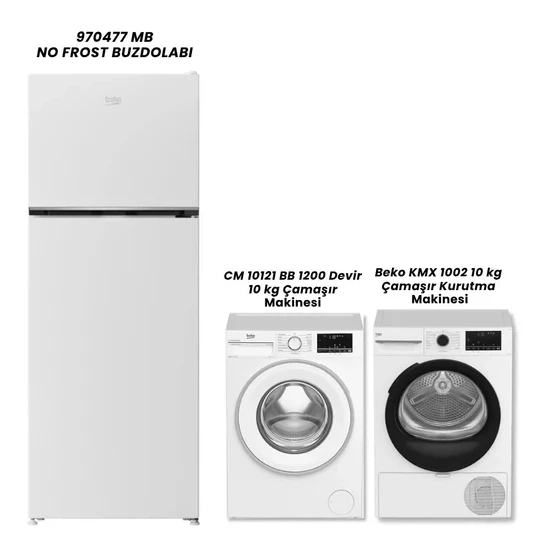 970477 MB BUZDOLABI – CM 10121 ÇAMAŞIR – KMX 1002