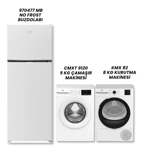 970477 MB BUZDOLABI – CMXT 9120 ÇAMAŞIR – KMX 82 KURUTMA