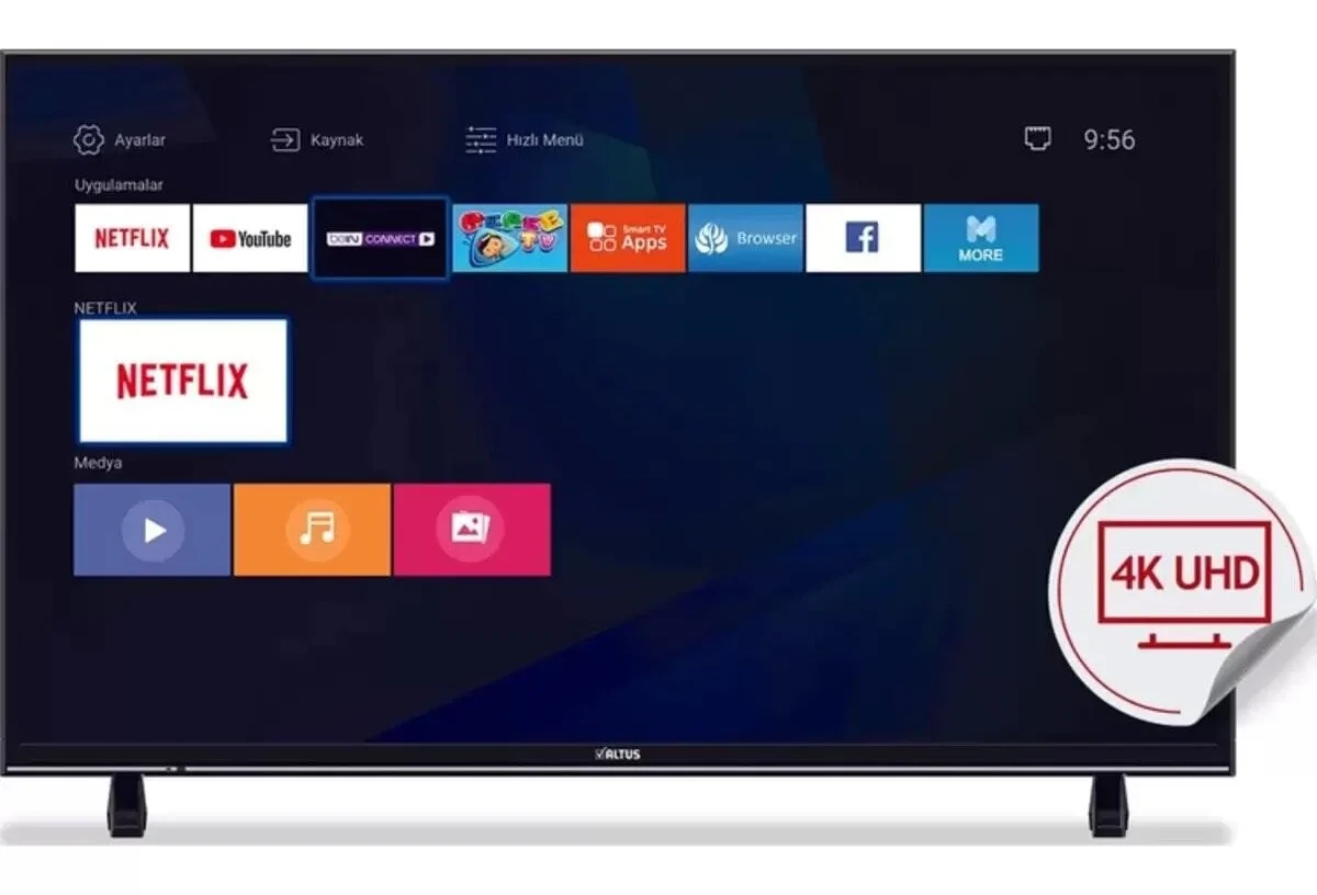Altus Al43 Uhd 9823 109 Ekran Ultra Hd(4K) Google Tv