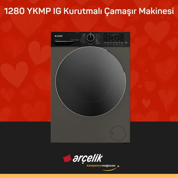 ARÇELİK 1280 YKMP IG Kurutmalı Çamaşır Makinesi