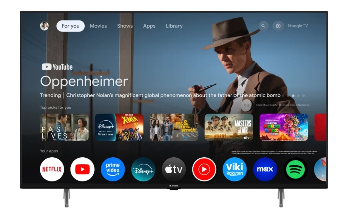 ARÇELİK 7 serisi 75″ 4K UHD Google TV – A75 E 795 B Smart TV