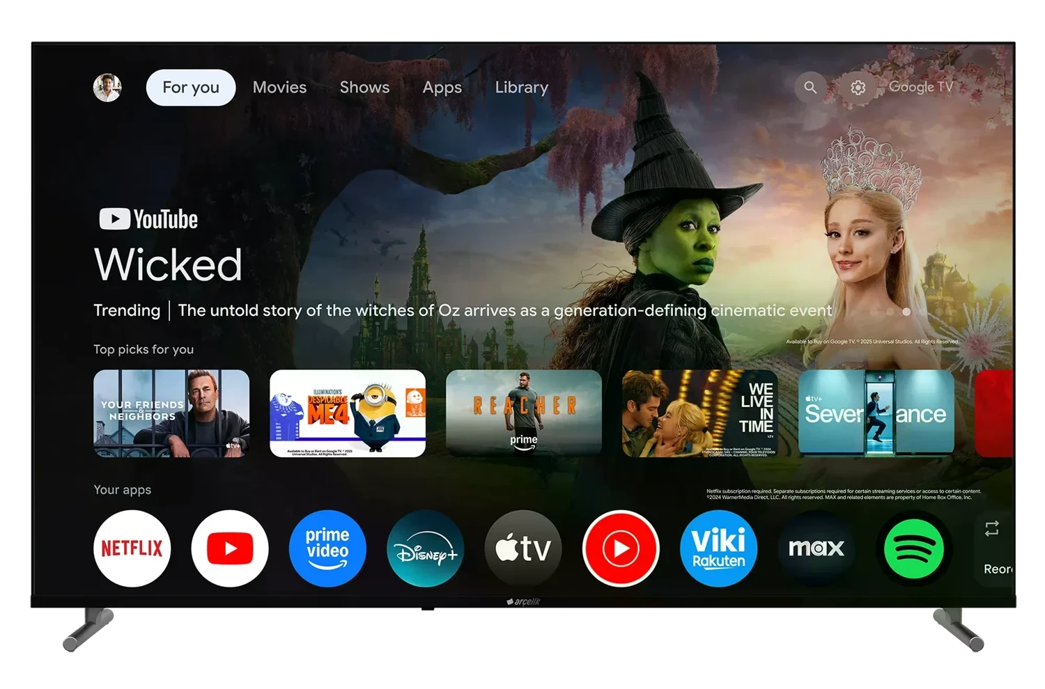Arçelik A 775 C 75″ Smart TV