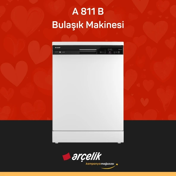 ARÇELİK A 811 B Yapay Zekalı Diamond Serisi Solo Bulaşık Makinesi