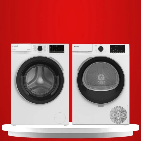 Arçelik Çamaşır & Kurutma Makinesi Paketi (9100DMX – 901 KMX) 9KG-9KG