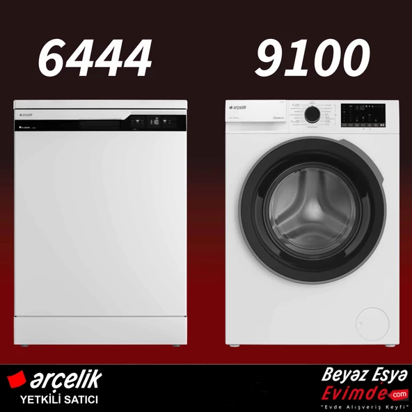 Arçelik Star Plus Paket 2’li Set (6444 Bulaşık/ 9100 dmx Çamaşır)
