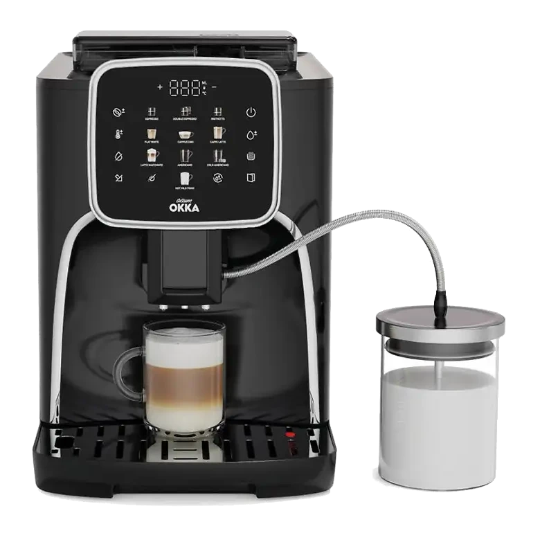 ARZUM OK0028 Okka Espresso PRO M Tam Otomatik Espresso Makinesi Krom