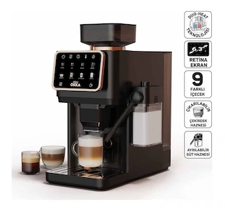 Arzum OK0042 Okka Barista Pro 1400 W Duo Heat Teknolojisi Otomatik Espresso Makinesi