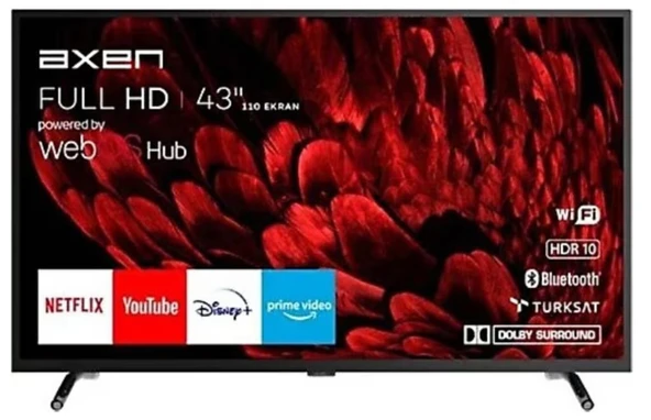 Axen AX43DIL540 Full HD 43″ 109 Ekran Uydu Alıcılı webOS Smart LED TV (TEŞHİR)