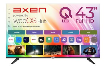 Axen AX43QFMLN-W02S 43″ Full HD QLED TV