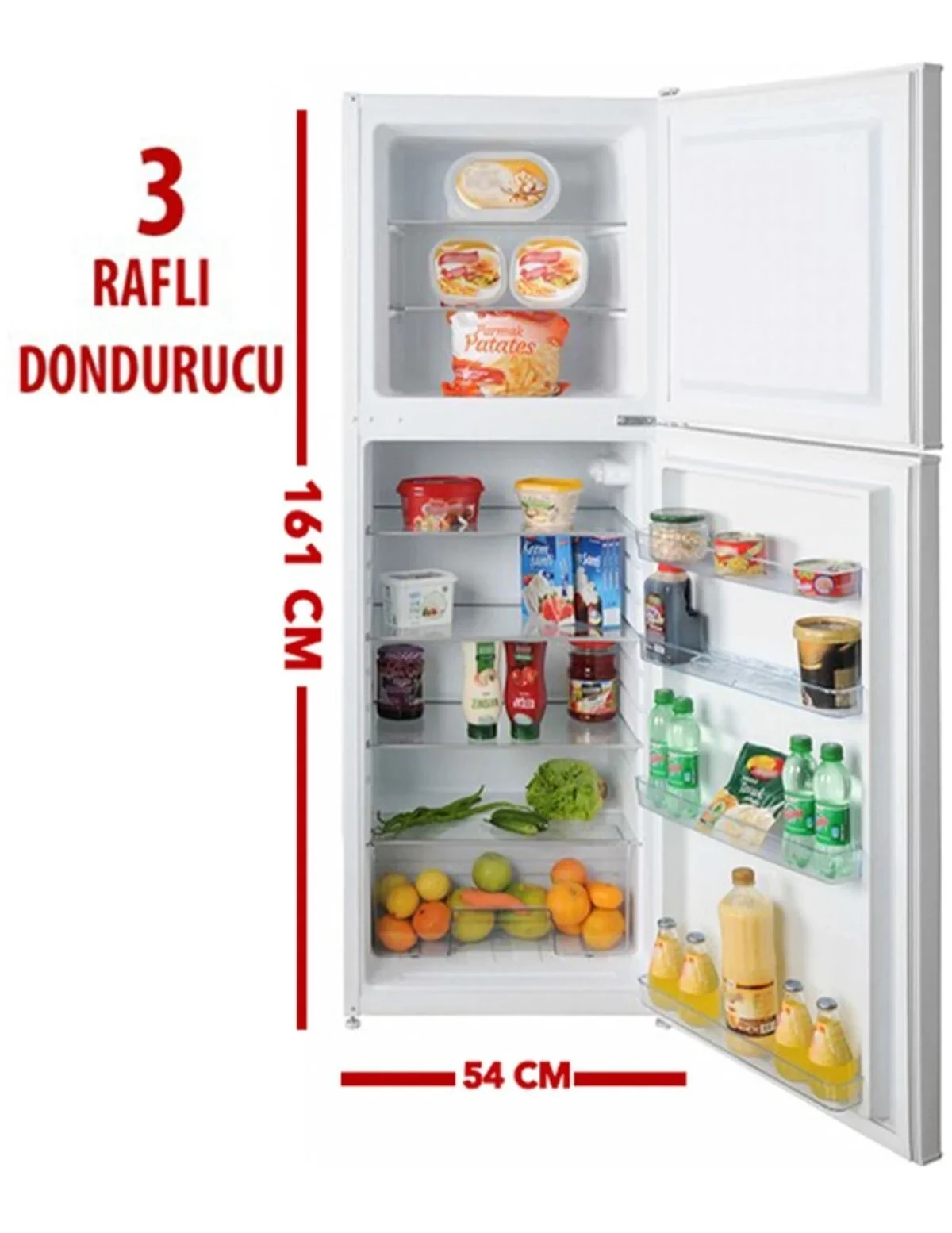 Besa Rf-300 Çift Kapılı Derin Donduruculu Buzdolabı 300 Lt KÖY VE KASABALARA GÖNDERİMİMİZ YOKTUR