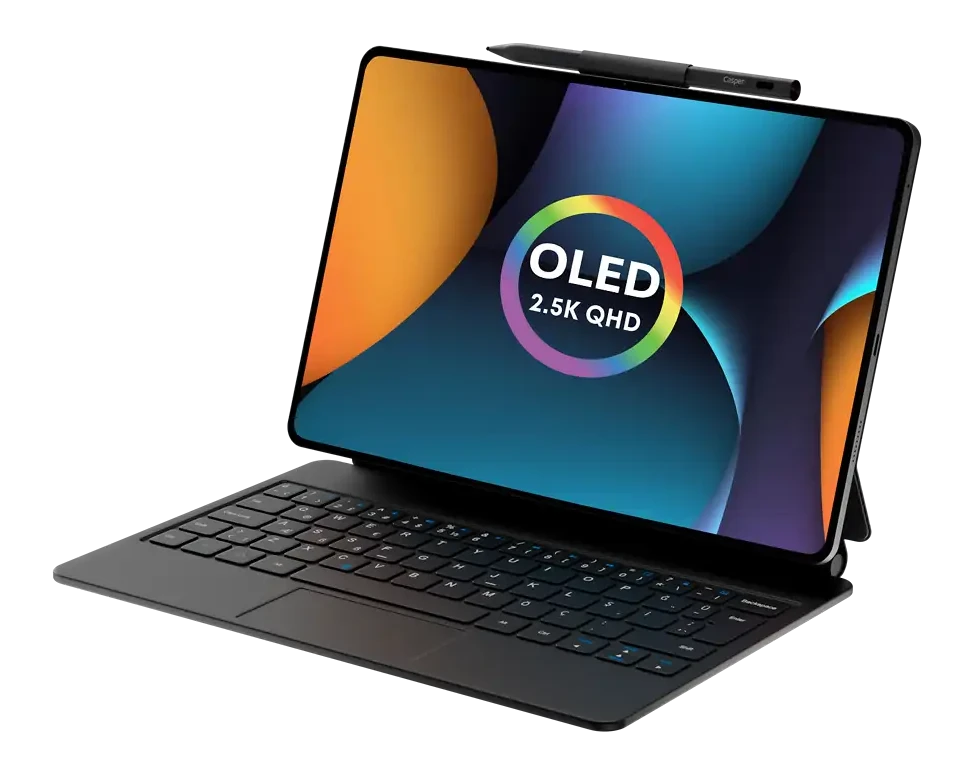 CASPER PAD.H10-Pro 12.6 inç 8/ OLED Tablet (Kalem ve Deri Kılıflı Klavye Dahildir)