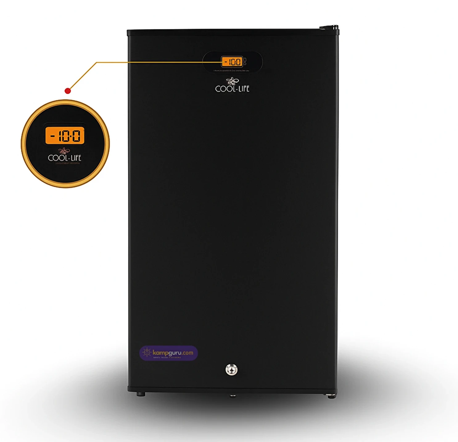 Cool Life Çift Sistem Dijital Göstergeli 12 24 220 V 91 L Buzdolabı