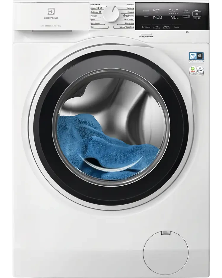 ELECTROLUX EW6F3494T A Enerji Sınıfı 600 Serisi SensiCare 9 kg 1400 Devir Çamaşır Makinesi