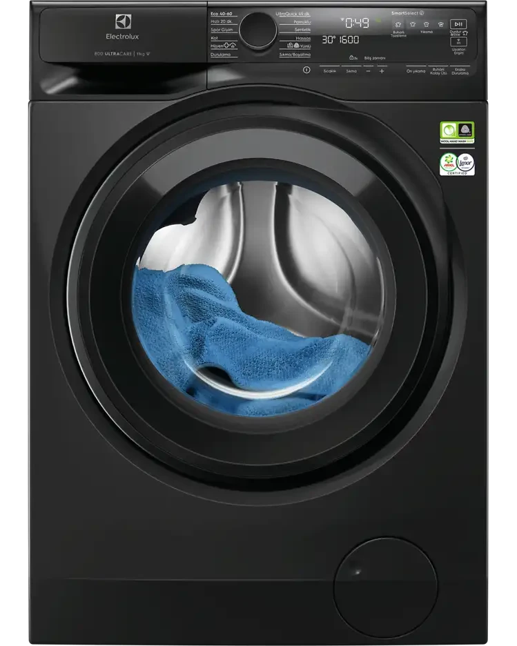 ELECTROLUX EW8FG5602CDT 800 Serisi UltraCare A Enerji Sınıfı 11 kg 1600 Devirı Wi-Fi Çamaşır Makinesi Koyu