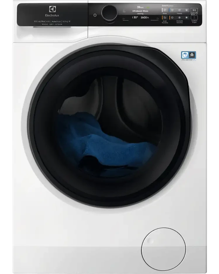 ELECTROLUX EW8W7607AT 800 Serisi UltraCare 11 kg Yıkama 7 kg Kurutma 1600 Devir AutoDose Wi-Fi Kurutmalı Çamaşır Makinesi