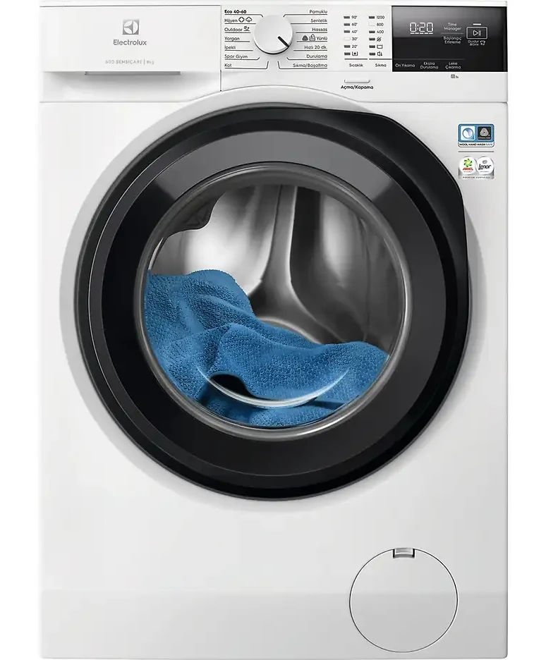 ELECTROLUX SensiCare 600 EW6F2292T 1200 Devir A Enerji Sınıfı 9 kg Çamaşır Makinesi