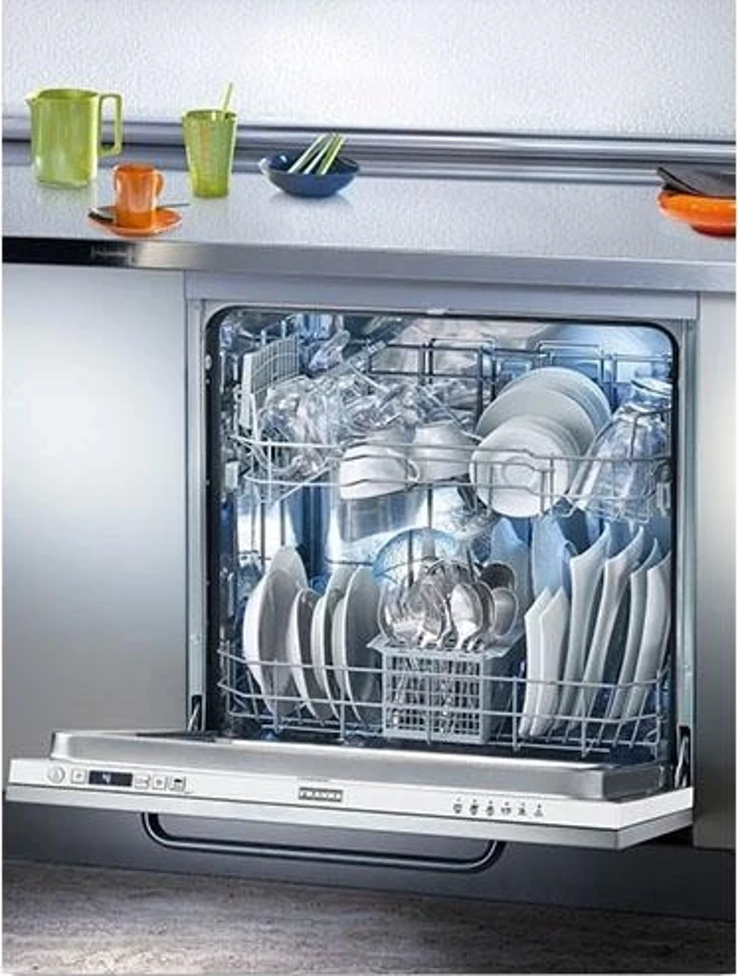Franke FDW 614 D6P DOS E 6 Programlı Ankastre Bulaşık Makinesi
