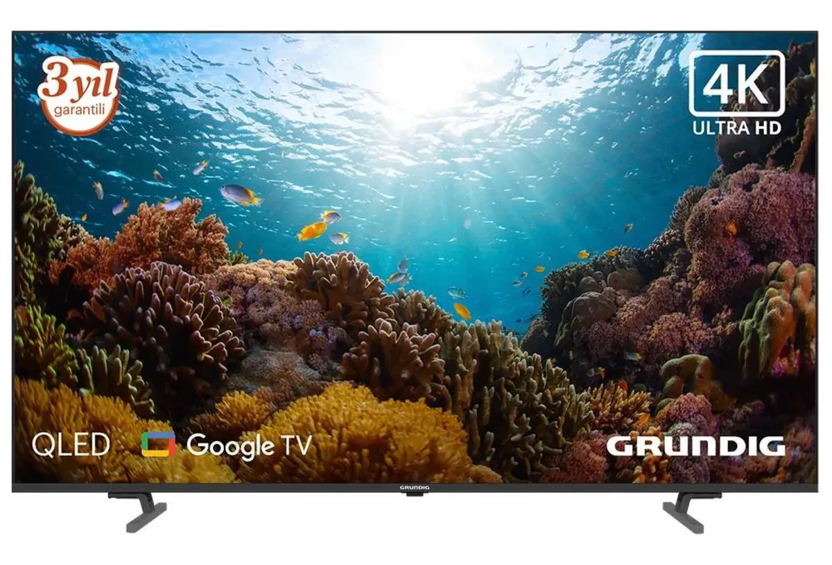 Grundig 43GJQ9200 43inc 108 cm 4K UHD Google Smart QLED TV,Uydu Alıcılı