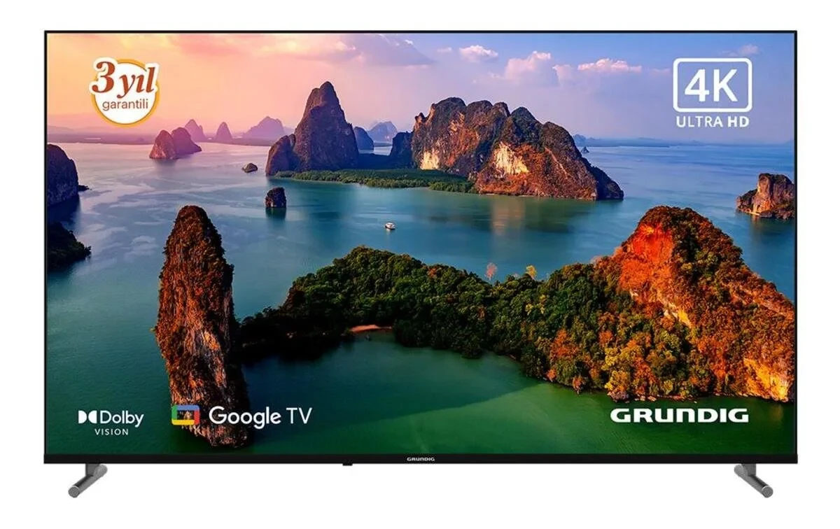 Grundig 55GKU750 55inc 139 cm 4K UHD Google Smart TV,Uydu Alıcılı