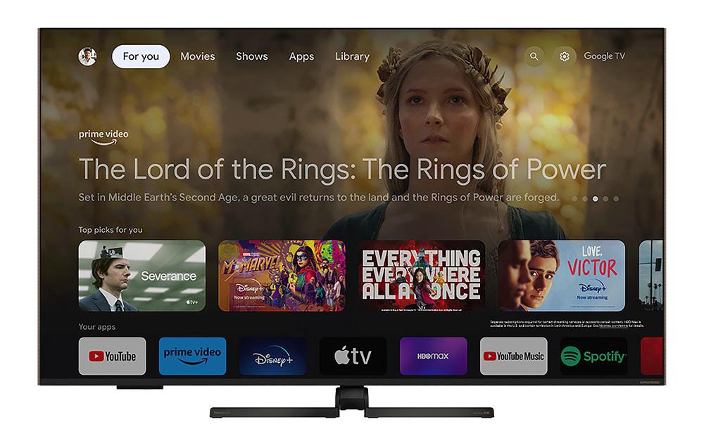 GRUNDIG 55GQ950A 55inc 139 cm 4K UHD Google Smart QLED TV,Uydu Alıcılı