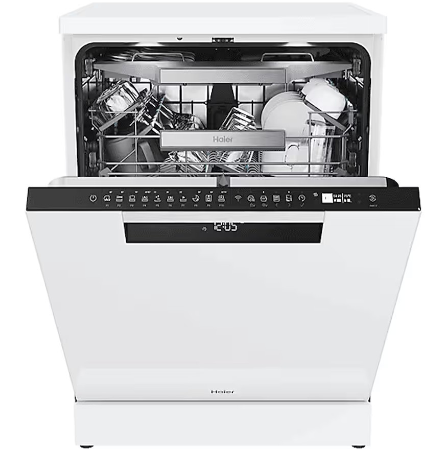 HAIER XF 6B2M3PW B Enerji Sınıfı 16 Kişilik 10 Programlı Wi-Fi + Bluetooth Bağlantılı Bulaşık Makinesi