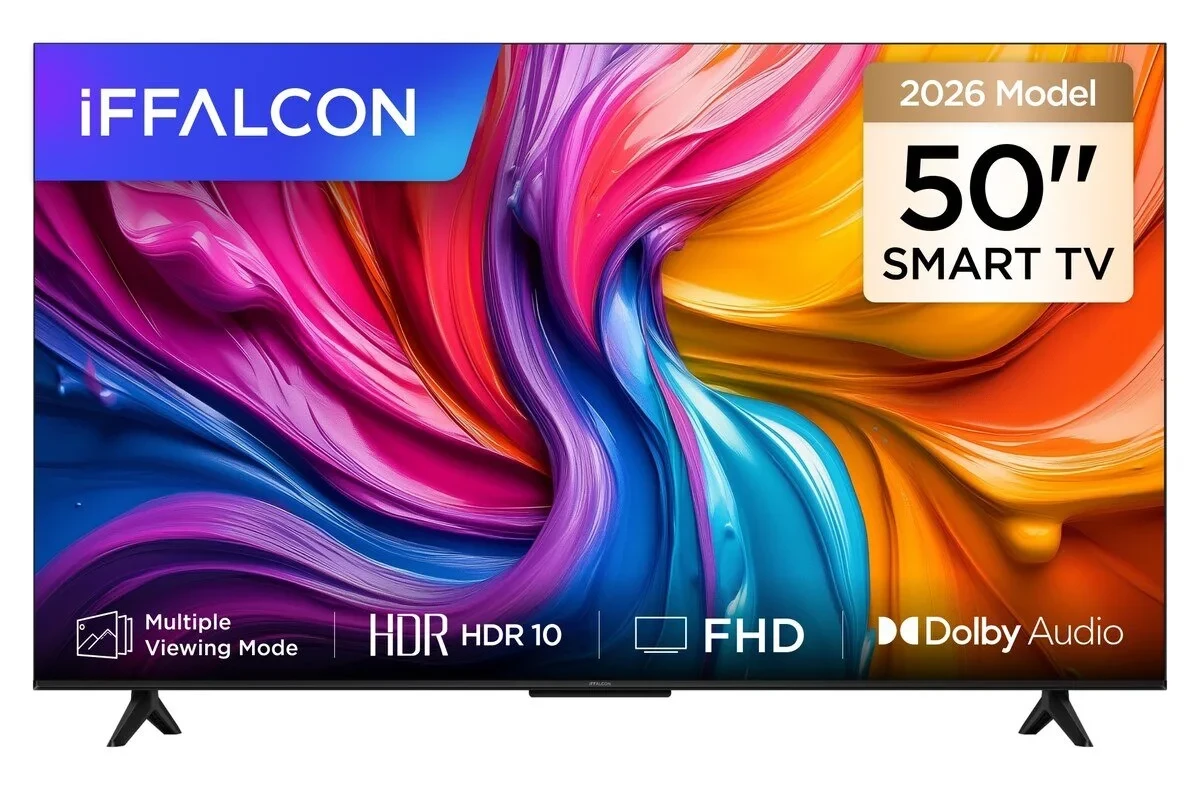 iFFALCON 50S55A 50 İnç QLED Akıllı TV FHD HDR 10 Android TV, Dolby Audio (2026 Model)