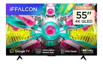 iFFALCON 55U75A 55″ 4K QLED Google TV