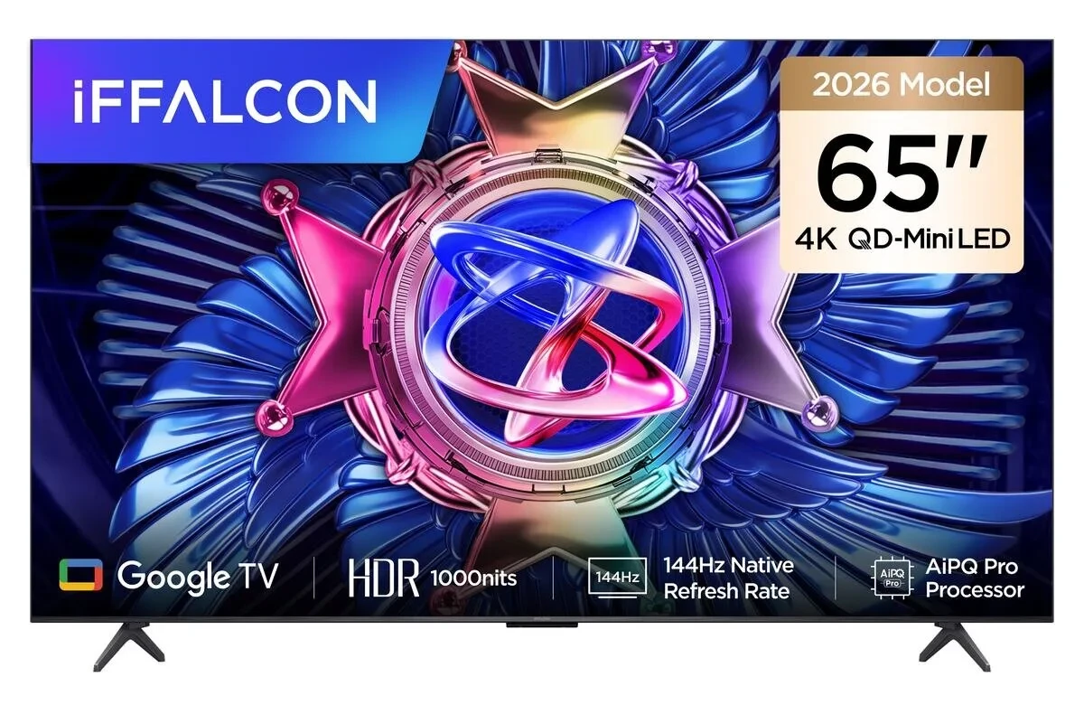 iFFALCON 65U95A 65 İnç Akıllı TV QD-Mini LED Google TV, 144Hz Yenileme Hızı (2026 Model)