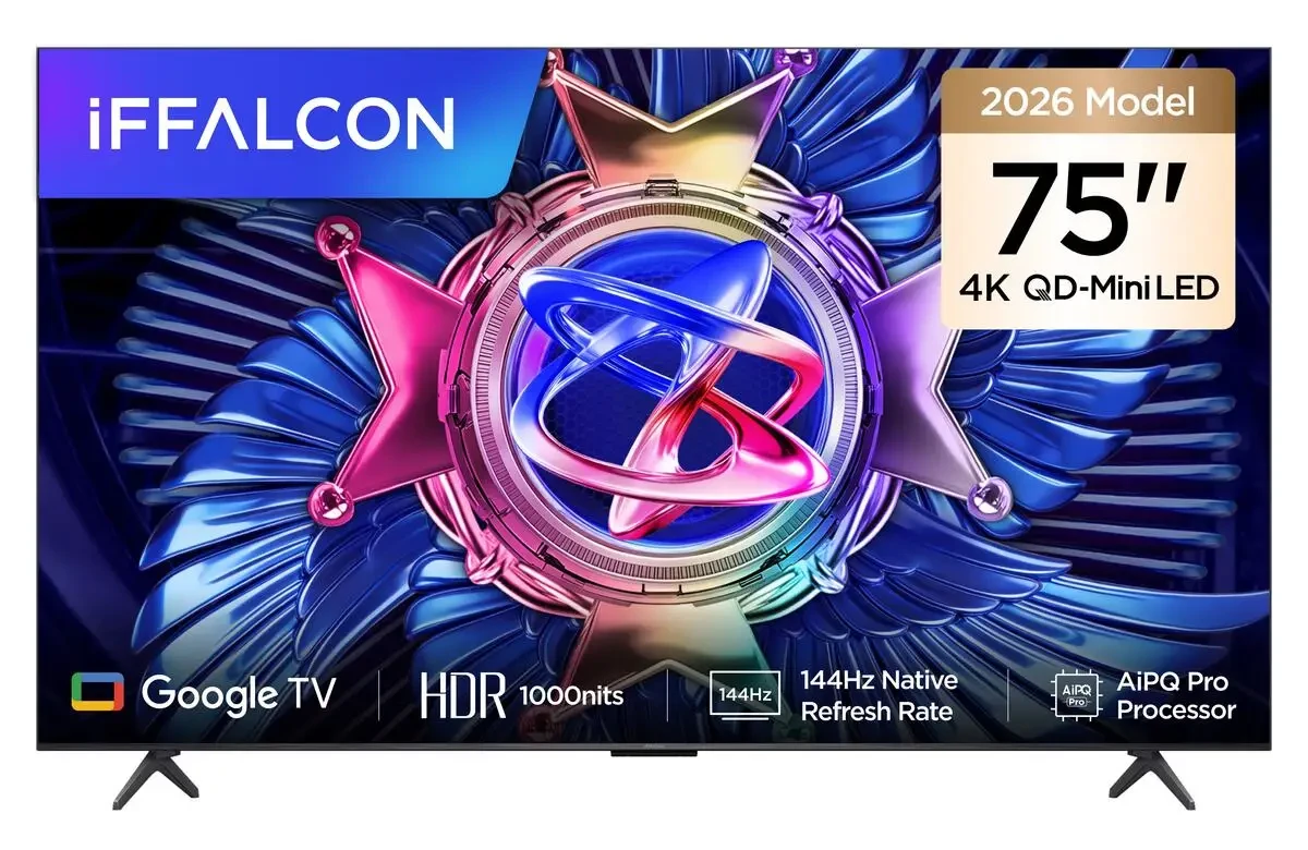 iFFALCON 75U95A 75 İnç Akıllı TV QD-Mini LED Google TV, 144Hz Yenileme Hızı (2026 Model)