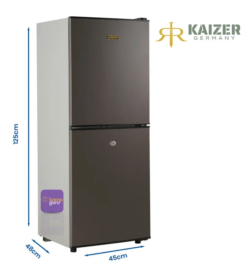 Kaizer Germany 140 Buzdolabı Alttan Buzluk – Antrasit 12 Volt / 24 Volt