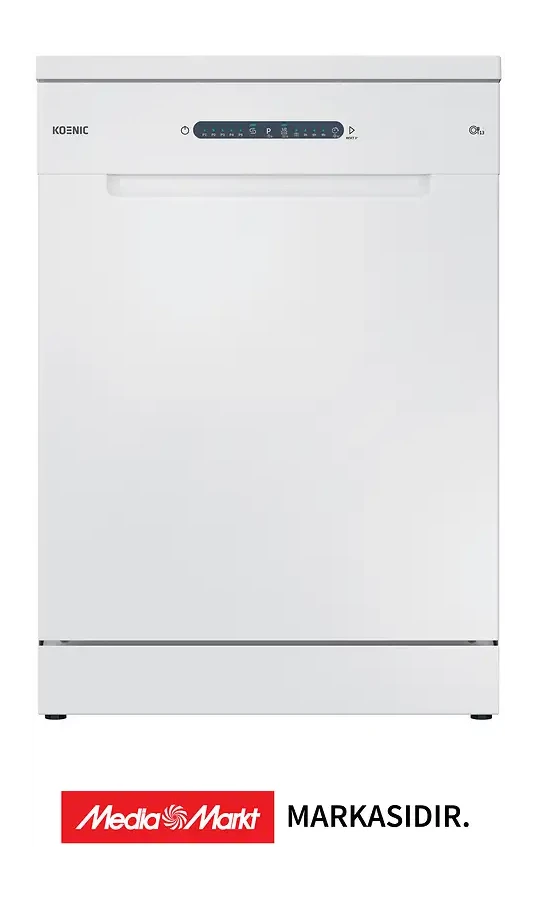 KOENIC KDW 6015 E FS W E Enerji Sınıfı 13 Kişilik 5 Programlı Bulaşık Makinesi