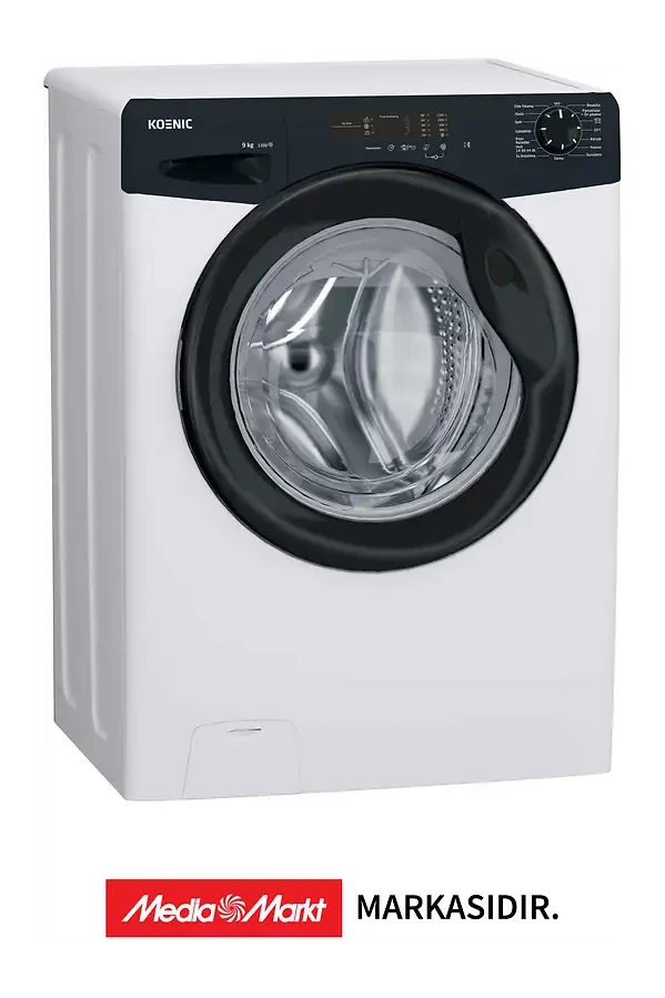 KOENIC KWM 9115 B INV B Enerji Sınıfı 9 kg 1200 Devir Çamaşır Makinesi