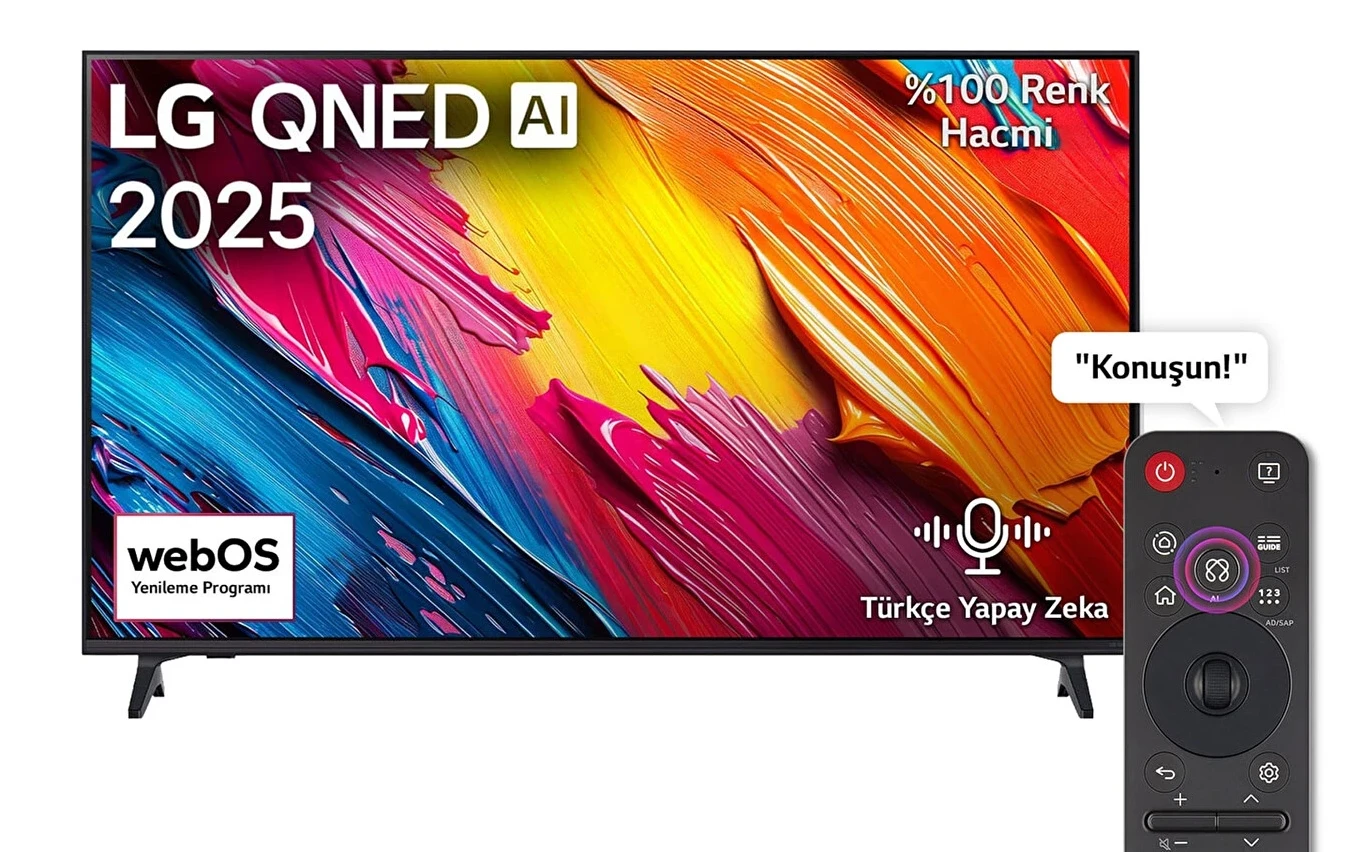 LG 65QNED70A6A.APEZ 65 165 Ekran 4K UHD WebOS QNED TV