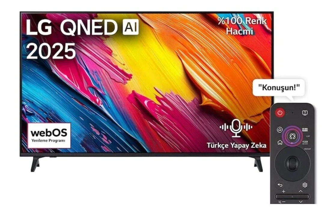 LG 65QNED70A6A QNED TV 2025 65 inç 165 Ekran Uydu Alıcılı Smart 4K AI Sihirli Kumanda
