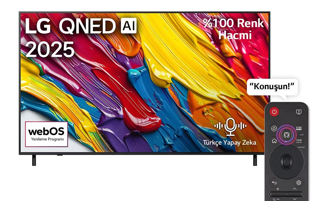 LG 65QNED82A6B.APDZ 65 165 Ekran 4K UHD WebOS Smart LED TV