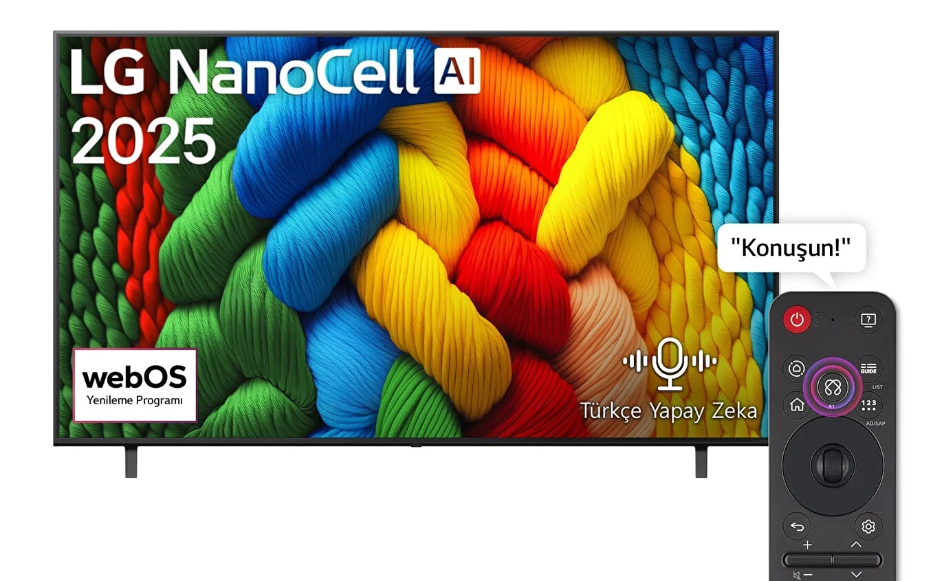 LG 75NANO80A6B.APEZ 75 190 Ekran 4K UHD WebOS Nanocell TV
