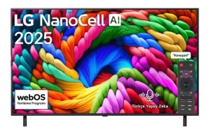LG 75NANO90A6BZ 75 inç 190 cm UHD 4K Smart TV AI Sihirli Kumanda