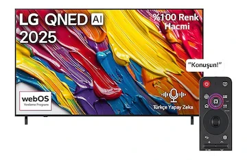 LG 75QNED82A6B 75″ 190 Ekran Uydu Alıcılı 4K Smart TV AI Sihirli Kumanda HDR10 webOS25 QNED TV