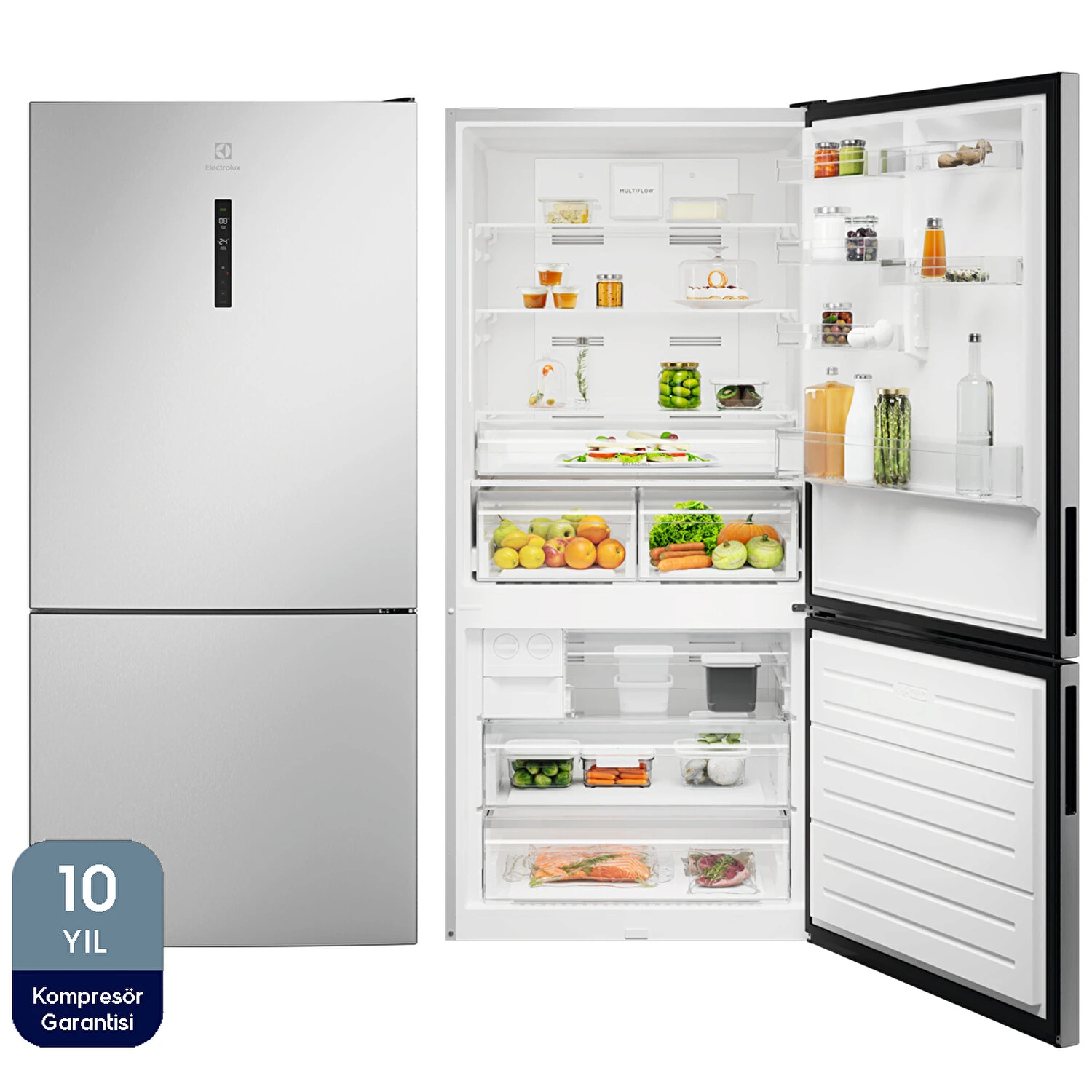 LNT7MD58X TwinTech No Frost Inox Buzdolabı