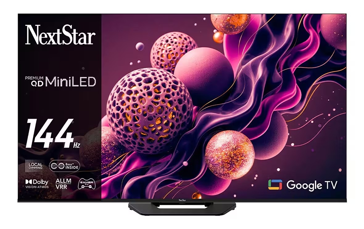 NextStar YE-65IDWP14 65” 165 Ekran 4K Ultra HD 144Hz Google Premium QD Super MiniLED TV