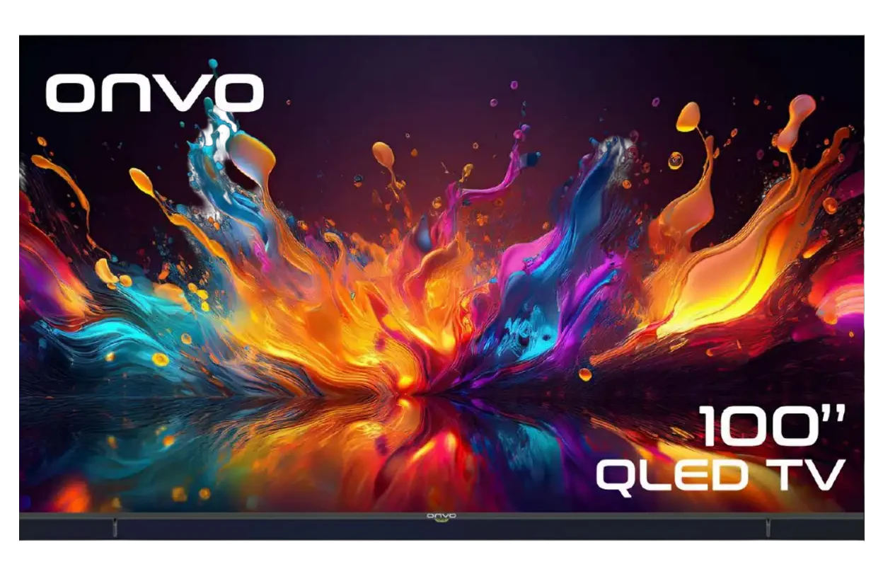 ONVO 100VQ90F3UB 100 inç 254 Ekran Dahili Uydu Alıcılı Smart 4K QLED TV