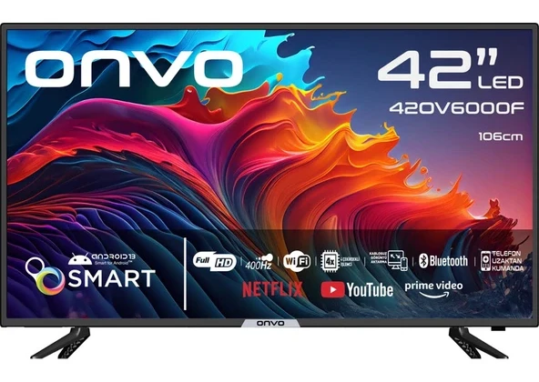 Onvo 42OV6000F 42″ 106 Ekran Uydu Alıcılı Full HD Smart LED TV