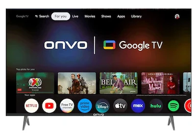 Onvo 55OVF9000 55″ 4K Ultra HD Google Smart QLED TV