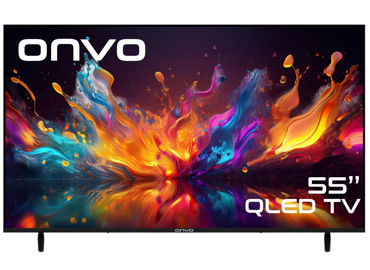 ONVO 55VQ90F3UA SS5 55 inç 140 cm Dahili Uydu Alıcılı 4K UHD SMART TV QLED TV