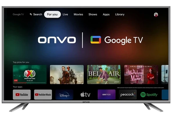 Onvo 65OVF9001UQ 4K Ultra HD 65” 165 Ekran Uydu Alıcılı Google Smart QLED TV