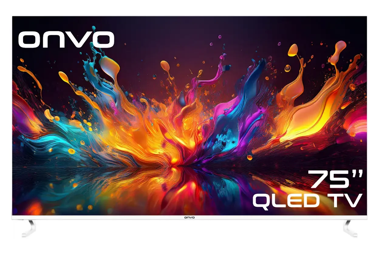 ONVO 75OVF9000UQ SS7 75 inç 190 cm Dahili Uydu Alıcılı 4K UHD SMART TV QLED TV