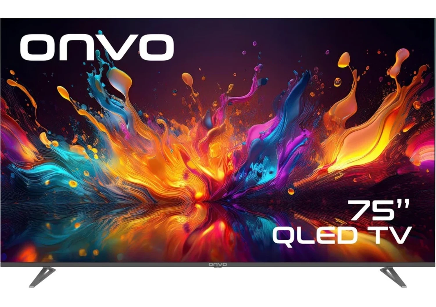 Onvo 75OVF9001UQ 75″ 190 Ekran Uydu Alıcılı 4K Ultra HD Google Smart QLED TV